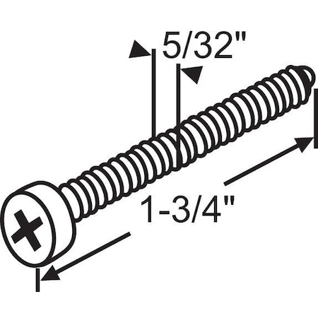 Strybuc ADJ Screw 8 x 1-3/4in 20-035